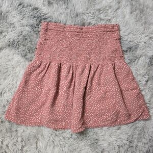 Abercrombie & Fitch Pink Polka Dot Mini Skirt